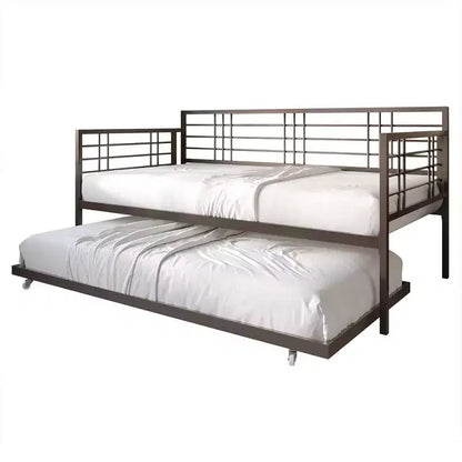 ChaletPosh Metal Daybed With Trundle