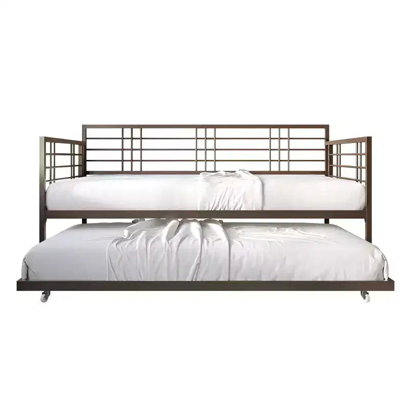 ChaletPosh Metal Daybed With Trundle