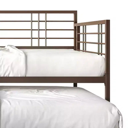 ChaletPosh Metal Daybed With Trundle
