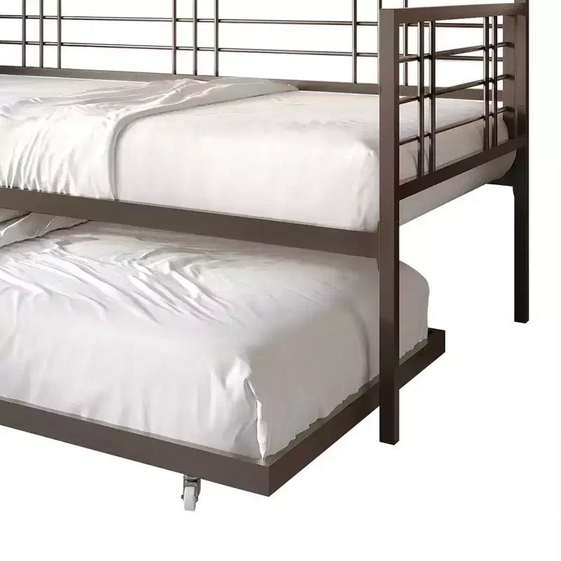 ChaletPosh Metal Daybed With Trundle