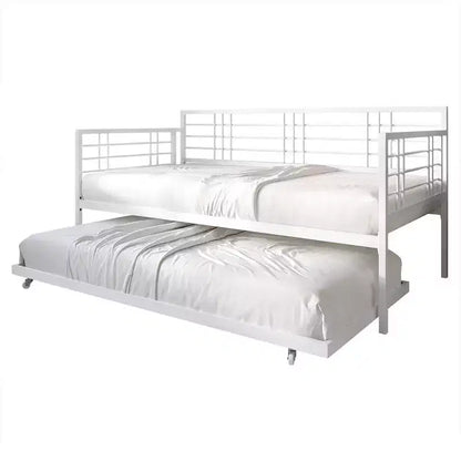 ChaletPosh Metal Daybed With Trundle