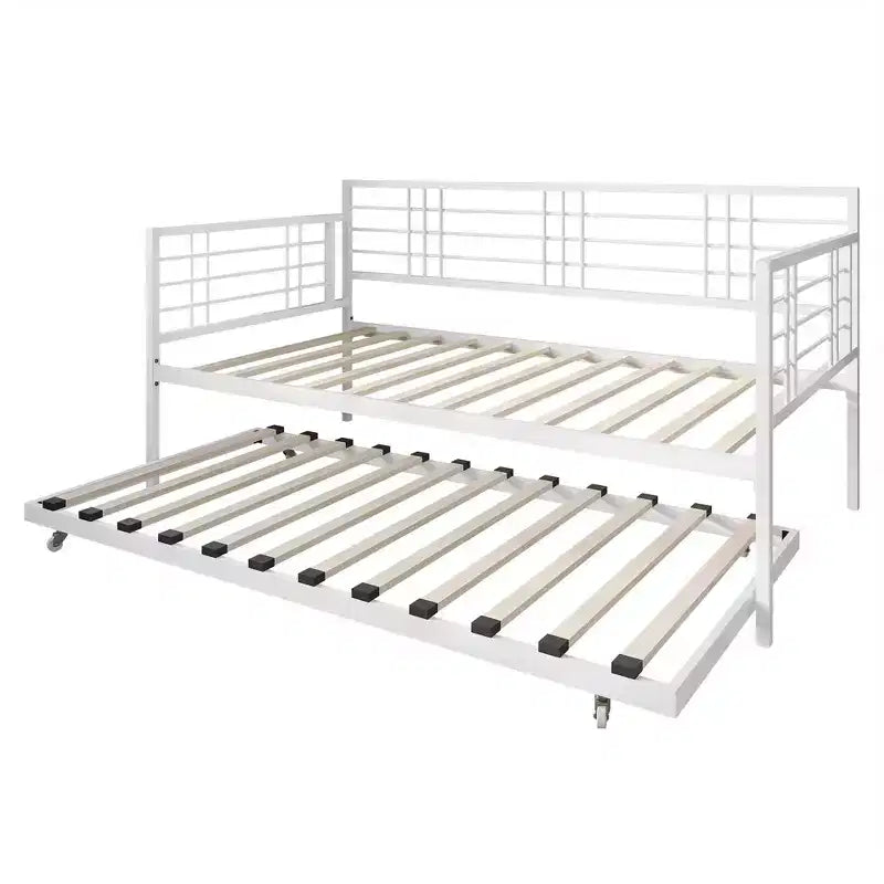 ChaletPosh Metal Daybed With Trundle