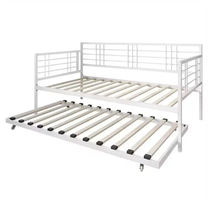 ChaletPosh Metal Daybed With Trundle