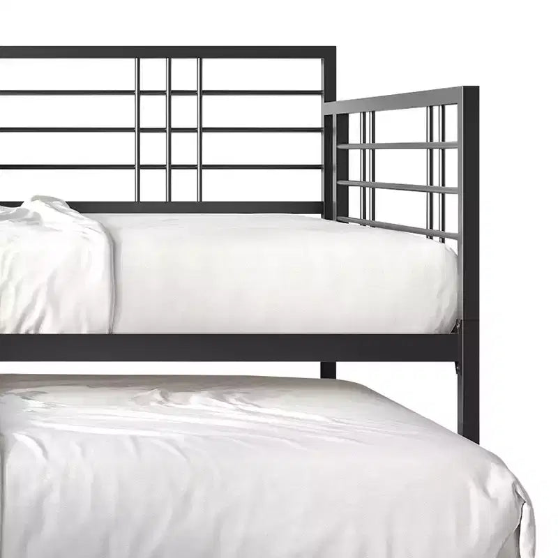 ChaletPosh Metal Daybed With Trundle
