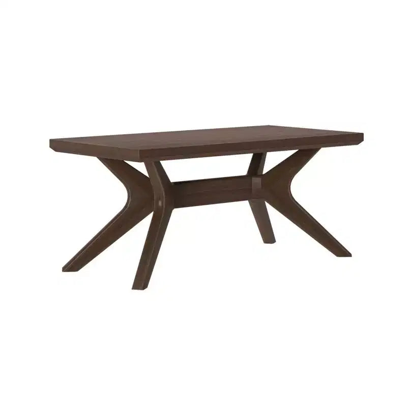 Plank+Beam Solid Wood Cross Leg Rectangular Coffee Table, 40 Coffee Table for Living Room