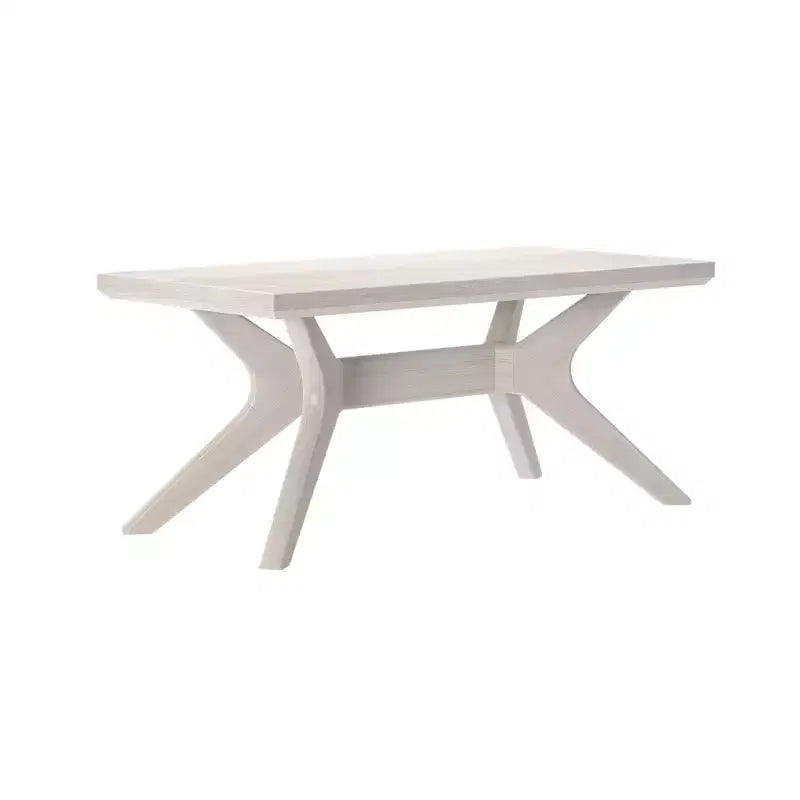 Plank+Beam Solid Wood Cross Leg Rectangular Coffee Table, 40 Coffee Table for Living Room