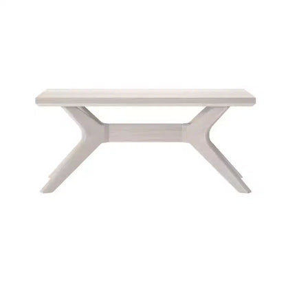 Plank+Beam Solid Wood Cross Leg Rectangular Coffee Table, 40 Coffee Table for Living Room