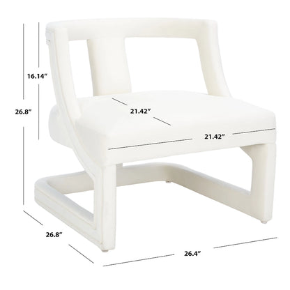 SAFAVIEH Emelie Accent Chair - 27  W x 27  D x 27  H - 26Wx27Dx27H