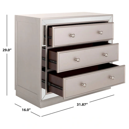 Cassettiera SAFAVIEH Amey con 3 cassetti a specchio