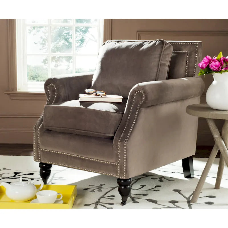 SAFAVIEH Shawnna Club Chair - 29.9  x 33.7  x 34.6  - 30Wx34Dx35H