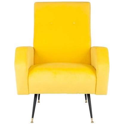 SAFAVIEH Senja Mid-Century Modern Retro Club Chair - 27.5  x 34.8  x 37  - 28Wx35Dx37H