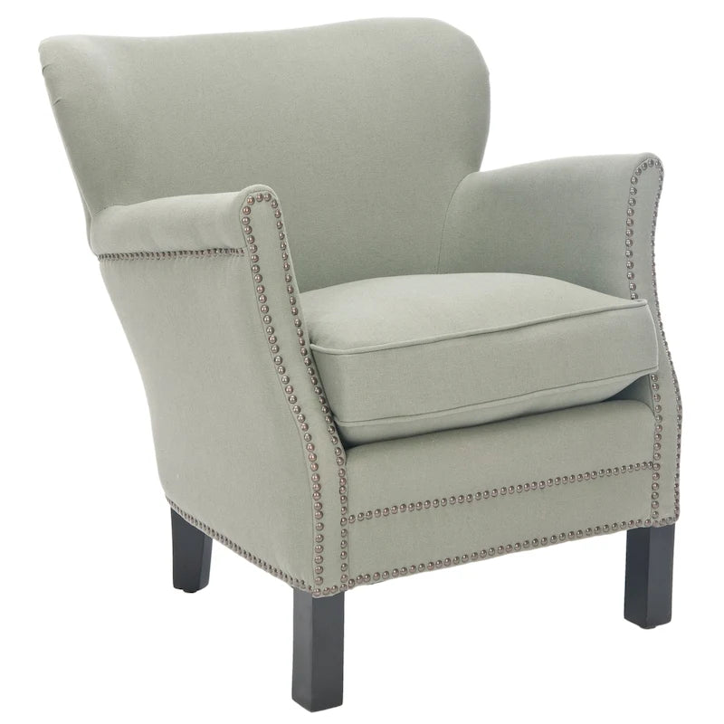 SAFAVIEH Corie Brown Club Chair - 26.6  x 28.9  x 29.3  - 27Wx29Dx29H