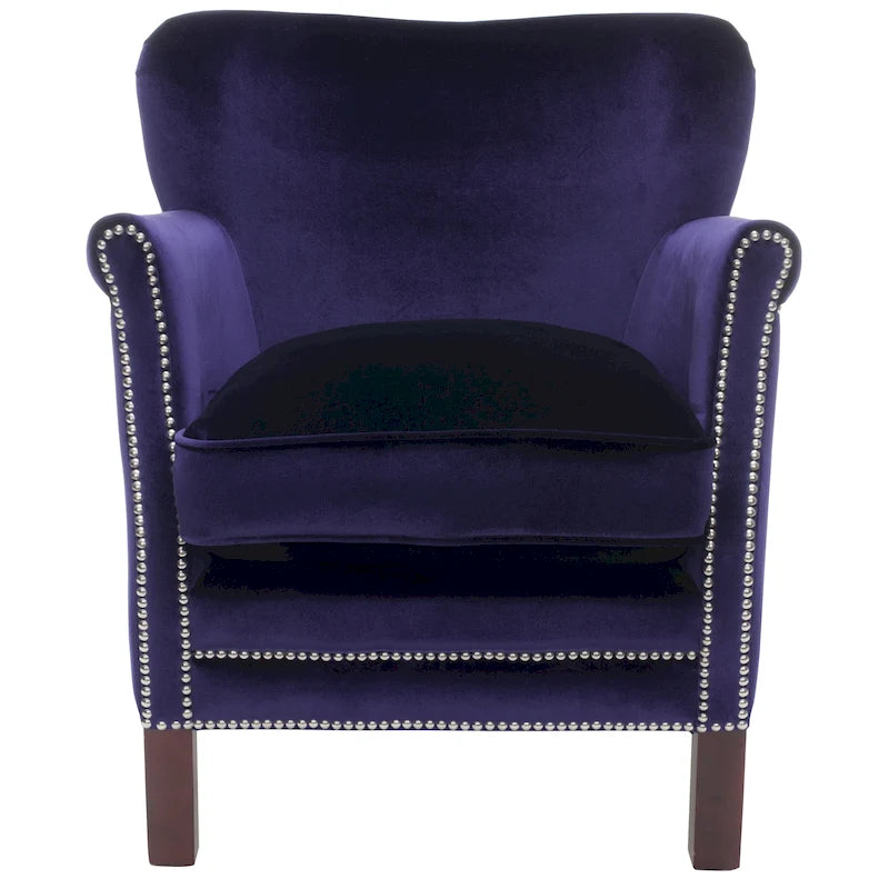 SAFAVIEH Corie Brown Club Chair - 26.6  x 28.9  x 29.3  - 27Wx29Dx29H