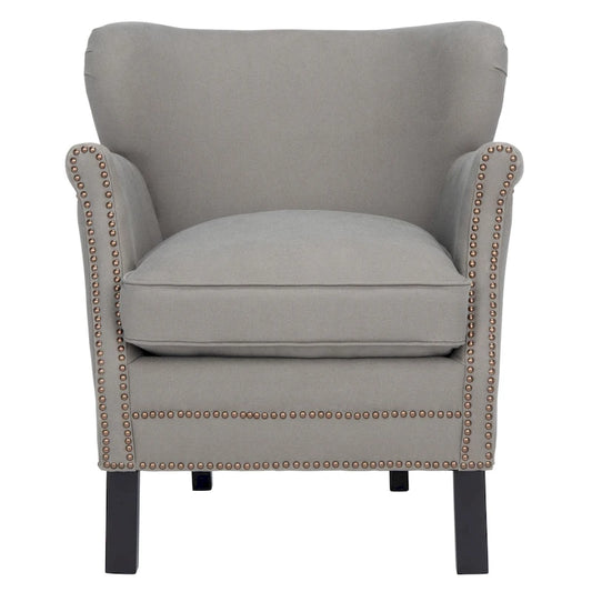 SAFAVIEH Corie Brown Club Chair - 26.6  x 28.9  x 29.3  - 27Wx29Dx29H