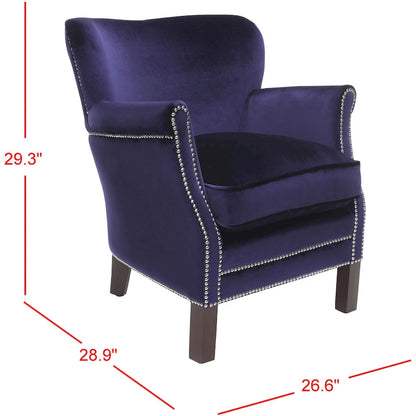 SAFAVIEH Corie Brown Club Chair - 26.6  x 28.9  x 29.3  - 27Wx29Dx29H