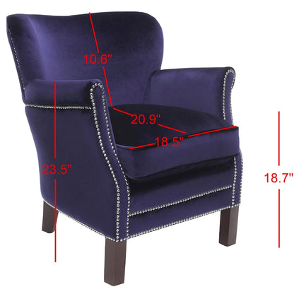 SAFAVIEH Corie Brown Club Chair - 26.6  x 28.9  x 29.3  - 27Wx29Dx29H