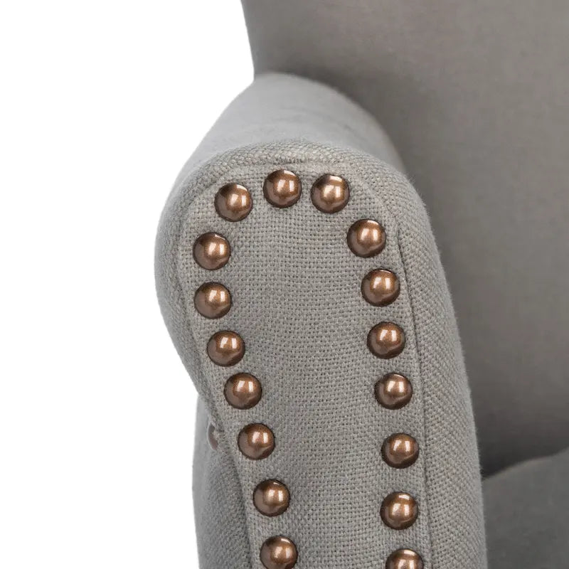 SAFAVIEH Corie Brown Club Chair - 26.6  x 28.9  x 29.3  - 27Wx29Dx29H