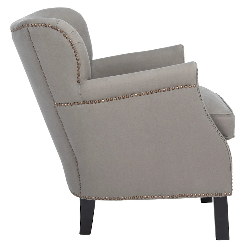 SAFAVIEH Corie Brown Club Chair - 26.6  x 28.9  x 29.3  - 27Wx29Dx29H