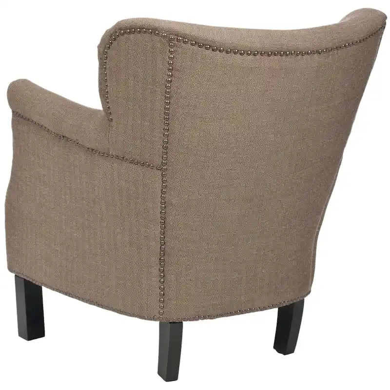 SAFAVIEH Corie Brown Club Chair - 26.6  x 28.9  x 29.3  - 27Wx29Dx29H