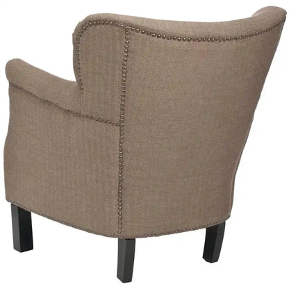 SAFAVIEH Corie Brown Club Chair - 26.6  x 28.9  x 29.3  - 27Wx29Dx29H