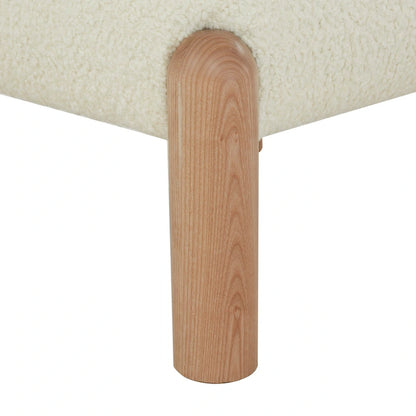 SAFAVIEH Couture Dineke Faux Shearling Accent Chair - 26 In. W x 26 In. D x 28 In. H - 26Wx26Dx28H