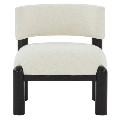 SAFAVIEH Couture Dineke Faux Shearling Accent Chair - 26 In. W x 26 In. D x 28 In. H - 26Wx26Dx28H