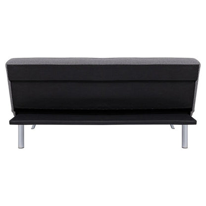 Madison Modern Comfort Futon Sofa Bed, Tufted, Convertible, Linen Fabric, 750 lbs Weight Capacity
