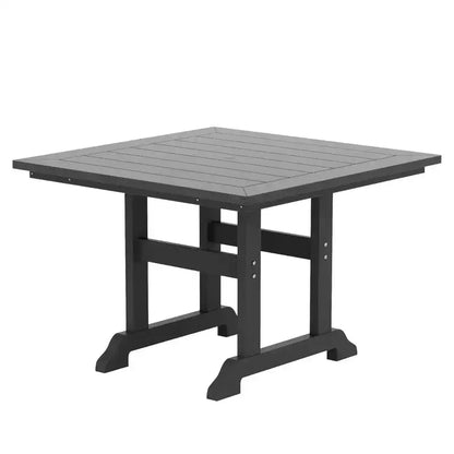 WestinTrends Set da pranzo da esterno con tavolo quadrato e 4 poltrone moderne, 5 pezzi