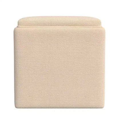 Pouf contenitore HomePop con coperchio a vassoio