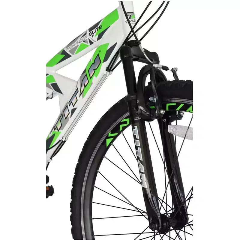 Titan Pathfinder Men's 21-Speed All Terrain Mountain Bike with Dual Suspension