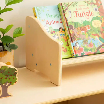 Guidecraft Espositore da tavolo per libri - Naturale: Espositore e Contenitore per libri per aula e sala giochi per bambini