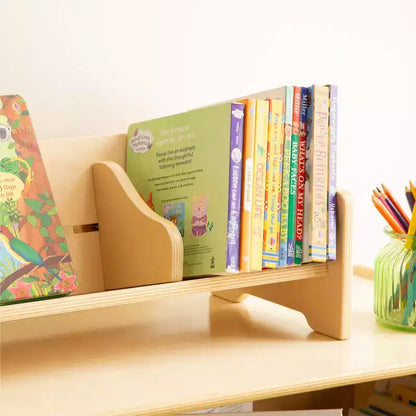 Guidecraft Espositore da tavolo per libri - Naturale: Espositore e Contenitore per libri per aula e sala giochi per bambini