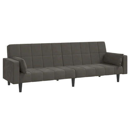 vidaXL 2-Seater Sofa Bed Upholstered Convertible Sleeper Sofa Couch Velvet - 86.6  x 33.3  x 27.2