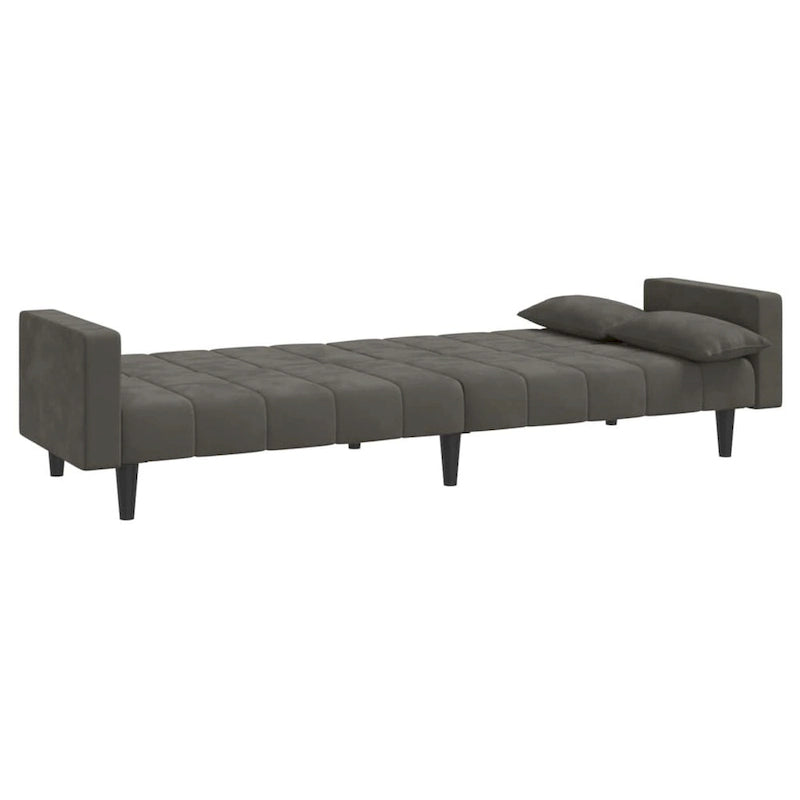 vidaXL 2-Seater Sofa Bed Upholstered Convertible Sleeper Sofa Couch Velvet - 86.6  x 33.3  x 27.2
