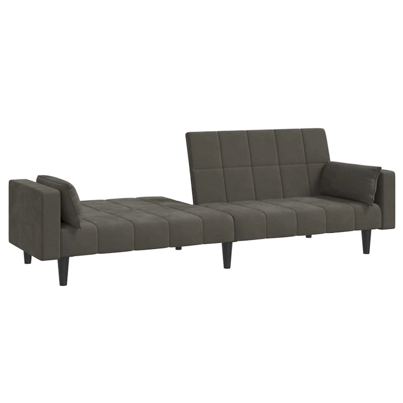 vidaXL 2-Seater Sofa Bed Upholstered Convertible Sleeper Sofa Couch Velvet - 86.6  x 33.3  x 27.2