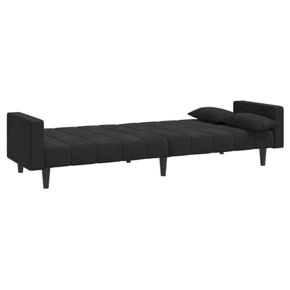 vidaXL 2-Seater Sofa Bed Upholstered Convertible Sleeper Sofa Couch Velvet - 86.6  x 33.3  x 27.2