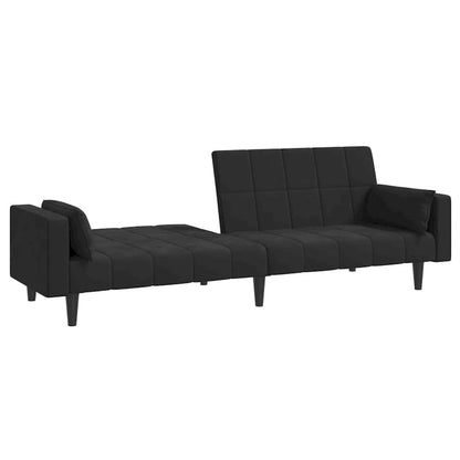 vidaXL 2-Seater Sofa Bed Upholstered Convertible Sleeper Sofa Couch Velvet - 86.6  x 33.3  x 27.2
