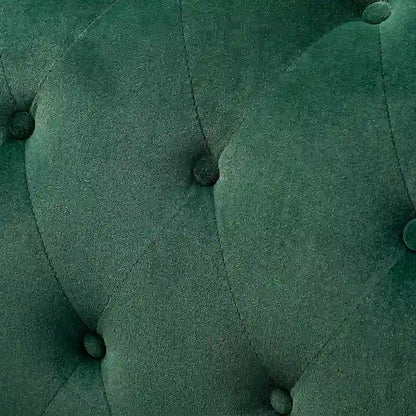 Geltrude Transitional Upholstered Button Tufted Club Chair with turned wooden Legs by HULALA HOME