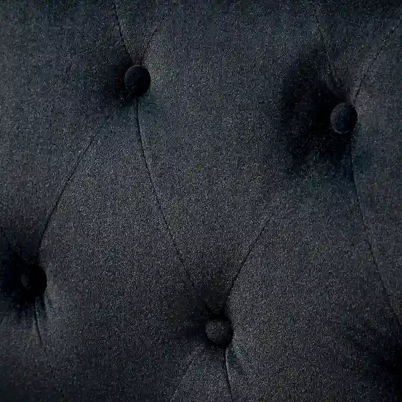 Geltrude Transitional Upholstered Button Tufted Club Chair with turned wooden Legs by HULALA HOME