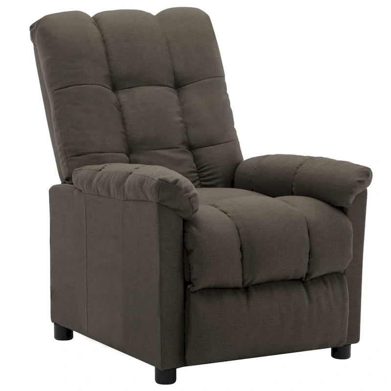 vidaXL Recliner Taupe Fabric - 29.1  x 38.9  x 40.1 