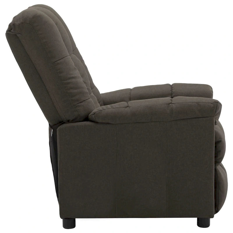 vidaXL Recliner Taupe Fabric - 29.1  x 38.9  x 40.1