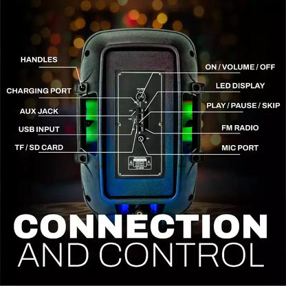 Altoparlante Bluetooth Trasparente Coby per Feste