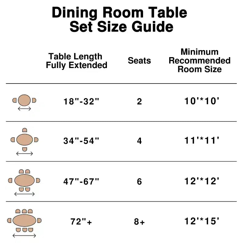 Dovelina Mid-Century Round Dining Table Wood Kitchen Table Dining Room Table for 4 People - Black