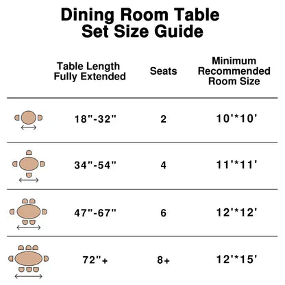 Dovelina Mid-Century Round Dining Table Wood Kitchen Table Dining Room Table for 4 People - Black