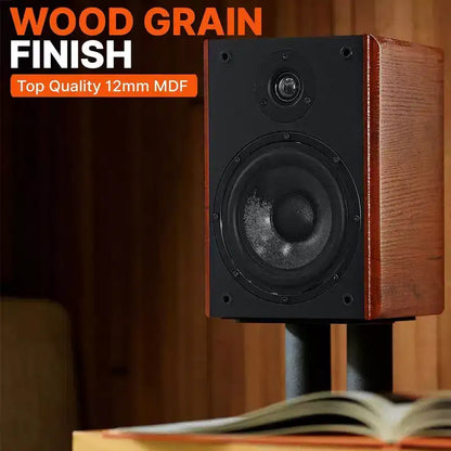 Pyle Diffusori da Scaffale Home Theater - PHQBS52, Woofer da 5.25, Tweeter a Cupola in Seta da 1, Coppia, Nero