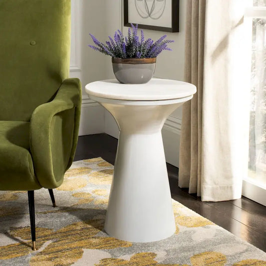 SAFAVIEH Nevada Pedestal End Table - 16  x 16  x 22  - 16Wx16Dx22H