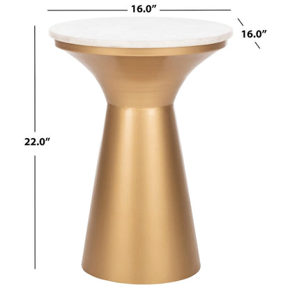SAFAVIEH Nevada Pedestal End Table - 16  x 16  x 22  - 16Wx16Dx22H