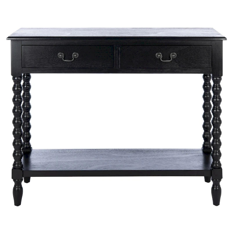 SAFAVIEH Henretta 2-Drawer Console Table - 35.5  W x 13  L x 29.5  H - 35.5  W x 13  L x 29.5  H - 36Wx13Dx30H