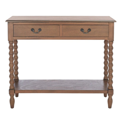 SAFAVIEH Henretta 2-Drawer Console Table - 35.5  W x 13  L x 29.5  H - 35.5  W x 13  L x 29.5  H - 36Wx13Dx30H