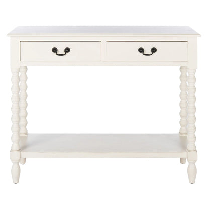 SAFAVIEH Henretta 2-Drawer Console Table - 35.5  W x 13  L x 29.5  H - 35.5  W x 13  L x 29.5  H - 36Wx13Dx30H